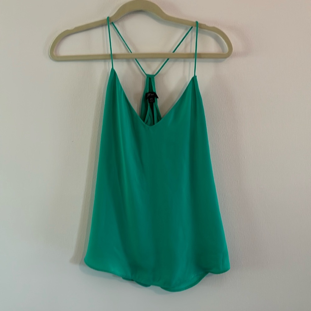 Emerald Green JCrew Blouse Tank Top - Size Small - Great Conditon